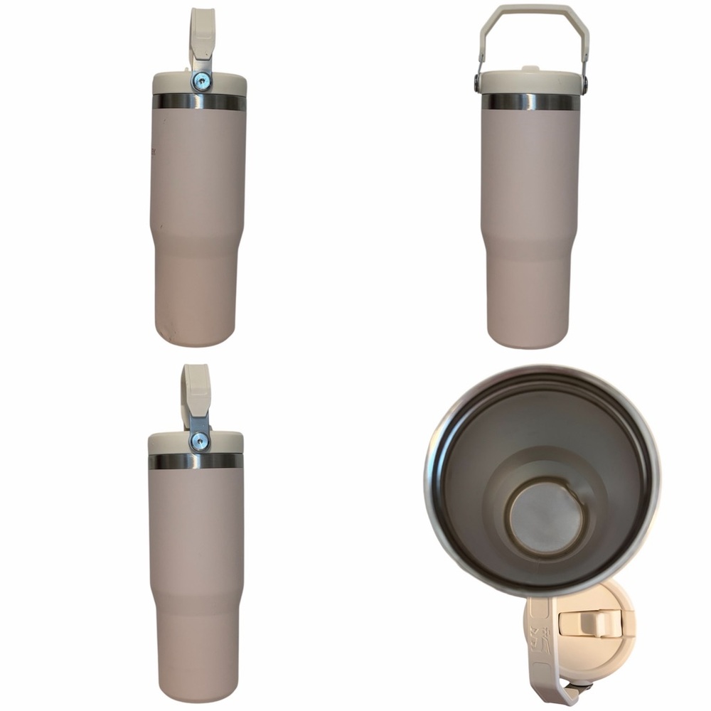 Stanley Pink Blush Insulated Tumbler Flip Straw with Handle 30oz - Picture 2 of 11